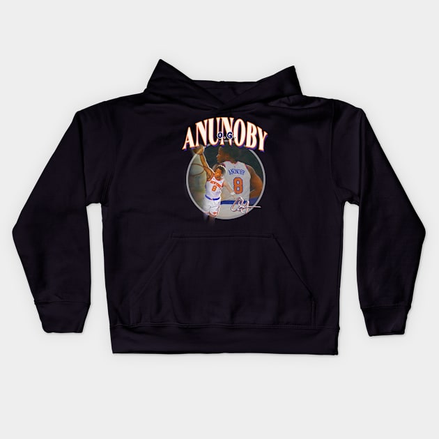 O.G. Anunoby New York Basketball NY NYC Jersey Toronto Kids Hoodie by dsuss